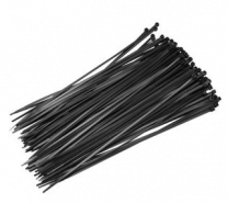 Vezica UV odporna črna 250x3,6mm - 100 kos