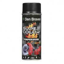 Sprej color Bostik (Den Braven) za visoke temperature 800°C črni 400 ml