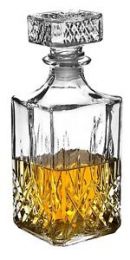 Steklenica/decanter 1l Whiskey, Alpina 23x8,5x8,5cm Ed.