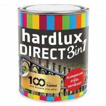 Hardlux lak direct 3 v 1 črni mat RAL 9005 0,9l
