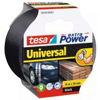 Trak lepilni večnamenski Tesa Extra Power, črn 25m x  50mm
