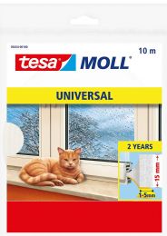 Trak tesnilni za okna Tesa Moll Universal 6mm, bel, 10m x15mm